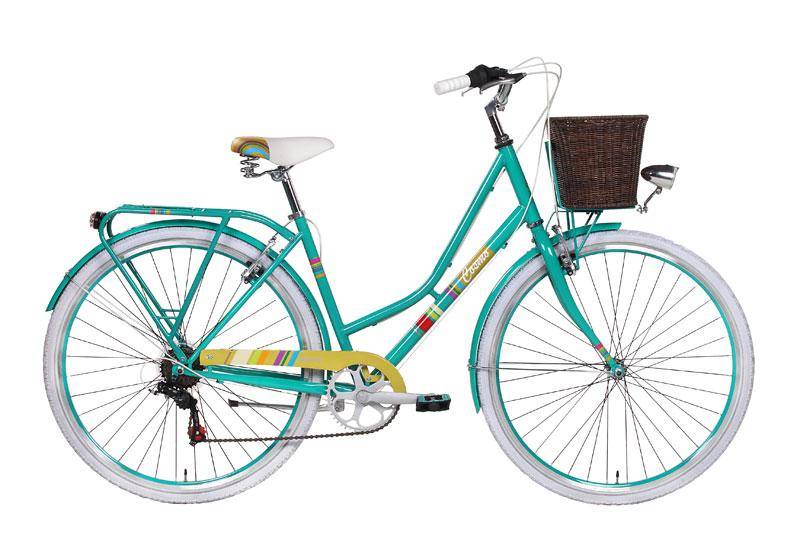 velo classique dame, sur commande , vert