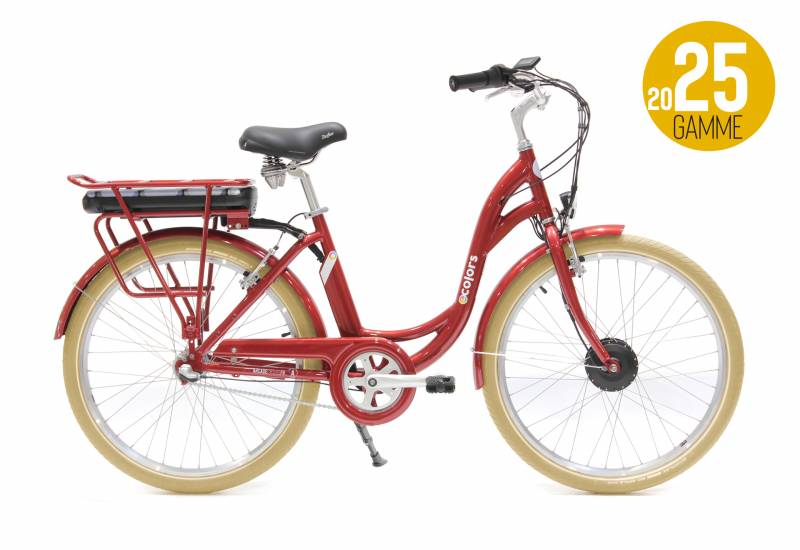 Velo E lectrique Arcade E colors ,pas cher , rouge