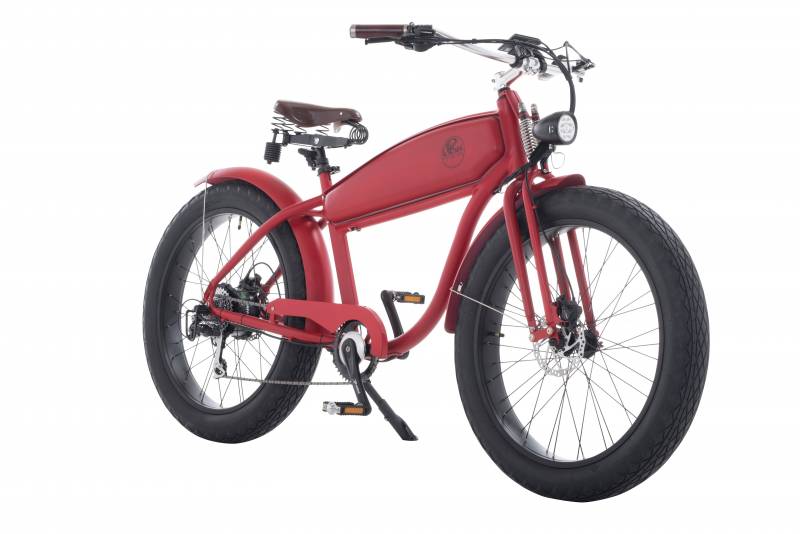 VELO ELECTRIQUE VINTAGE FAT SPIDER ROUGE
