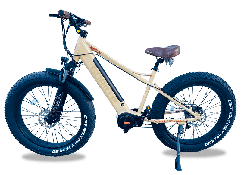 velo electrique Gorille Athlete ivoire Bordeaux