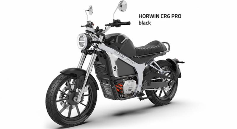 moto électrique 125 Horwin   CR6 à bordeaux par vehrts bleu company