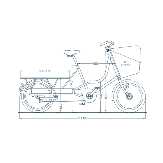 Bicicapace E-Justlong Bosch à Bordeaux